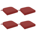 Zitkussens SOEST 4 stuks wijnrood 100% polyester
