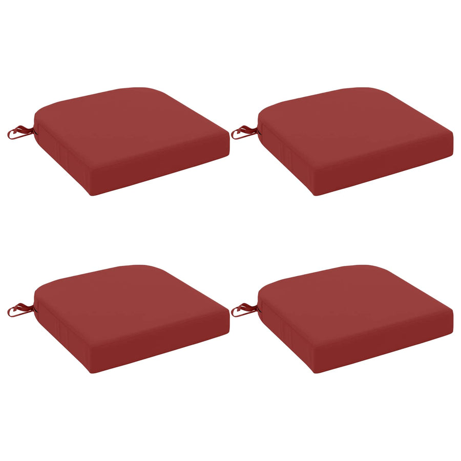 4-delige Zitkussens SOEST 4 pcs 100% Polyester Wijnrood