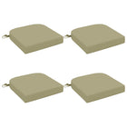 Stoelkussens 4 stuks lichtgroen 100% polyester