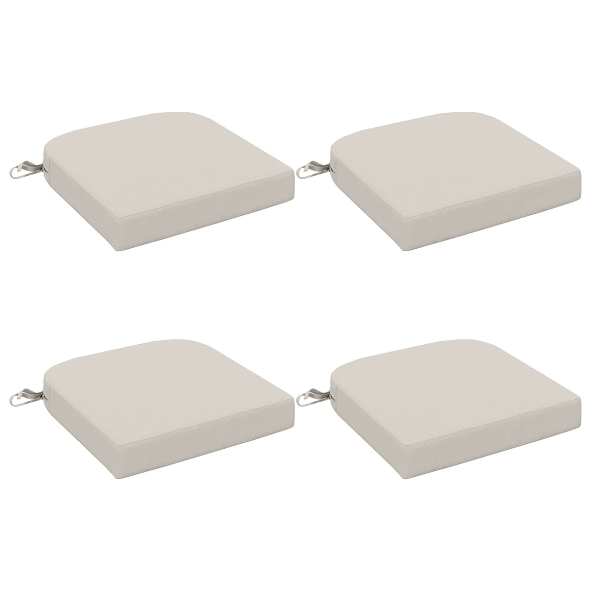 4-delige Zitkussens SOEST 4 pcs 100% Polyester Wit