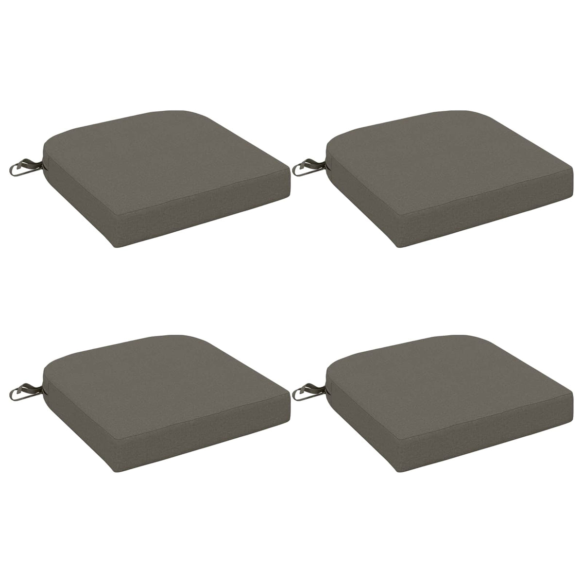 4-delige Zitkussens SOEST 4 pcs 100% Polyester Grijs