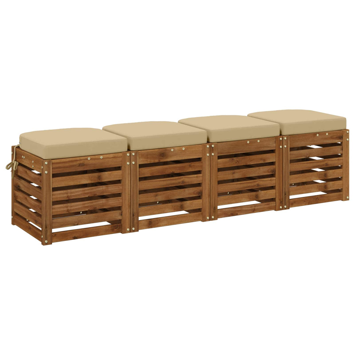 4-delige Zitkussens SOEST 4 pcs 100% Polyester Beige