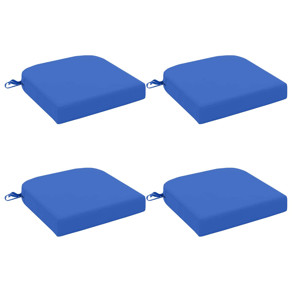 4-delige Zitkussens SOEST 4 pcs 100% Polyester Koninklijk Blauw