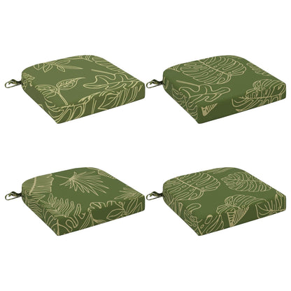 4-delige Zitkussens SOEST 4 pcs 100% Polyester Bladontwerp