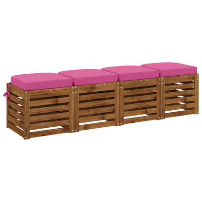 4-delige Zitkussens SOEST 4 pcs 100% Polyester Roze