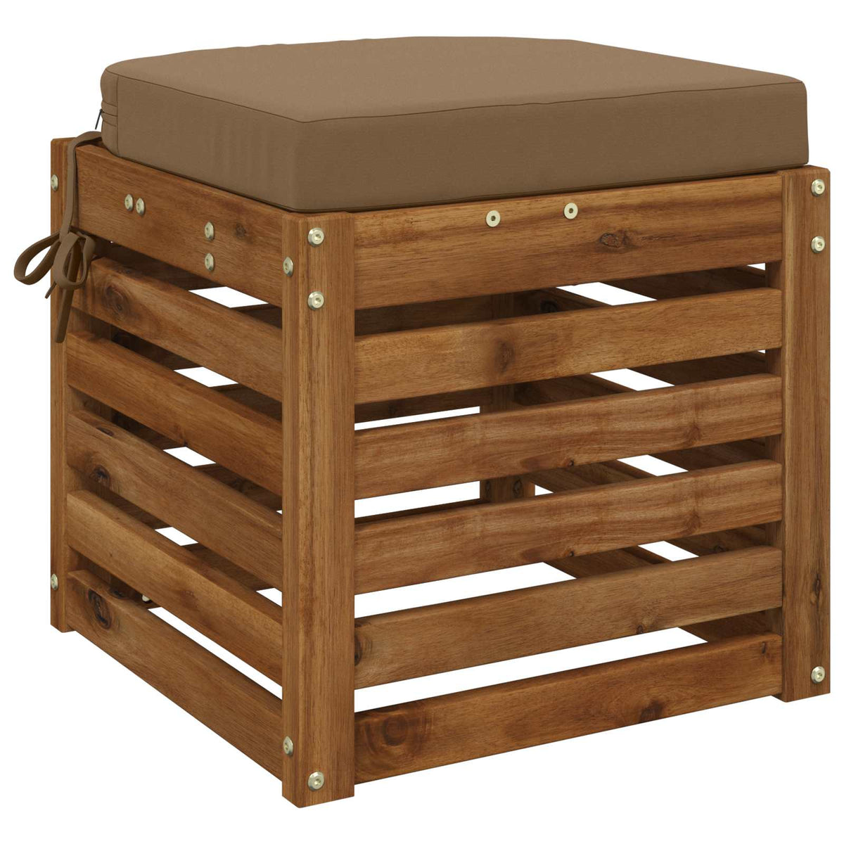 1-delig Zitkussen SOEST 100% Polyester Taupe 45 x 45 x 7 cm