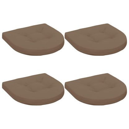 4-Piece Zitkussens 4 st 100% Polyester Taupe 40 x 40 x 5 cm
