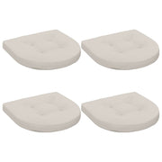 Zitkussens set van 4 wit 40x40x5 cm