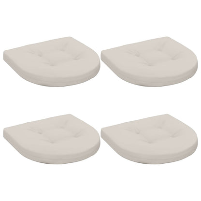 4-Piece Zitkussens 4 st 100% Polyester Wit 40 x 40 x 5 cm