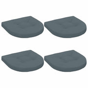 Zitkussens 4 st 40x40x5 cm blauw polyester