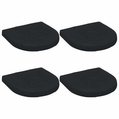 4-Piece Zitkussens 4 st 100% Polyester Donkerblauw