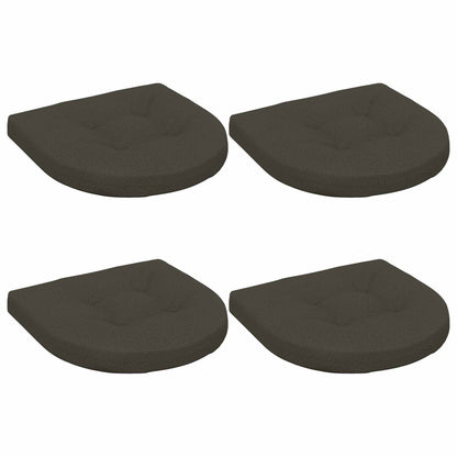 4-Piece Zitkussens 4 st 100% Polyester Antraciet 40 x 40 x 5 cm