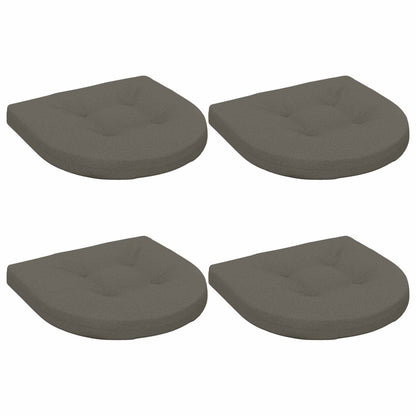 4-Piece Zitkussens 4 st 100% Polyester Grijs 40 x 40 x 5 cm