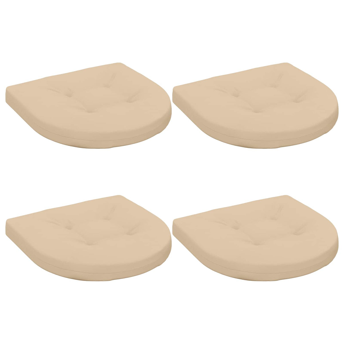 4-Piece Zitkussens 4 st 100% Polyester Crèmekleurig