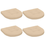 Zitkussens 4 stuks crèmekleurig 100% polyester