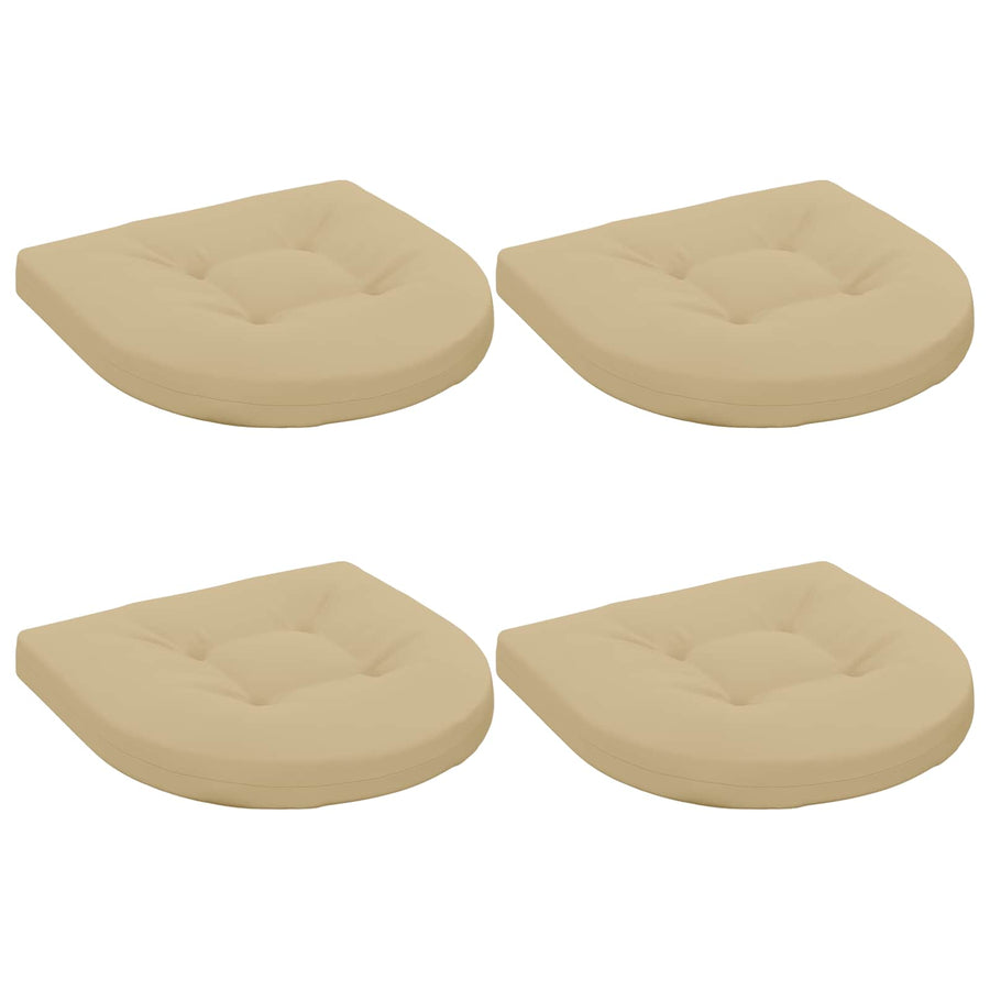 4-Piece Zitkussens 4 st 100% Polyester Beige 40 x 40 x 5 cm