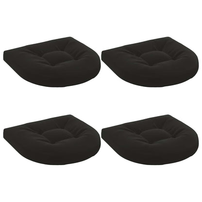 4-Piece Zitkussens 4 st 100% Polyester Zwart 40 x 40 x 5 cm