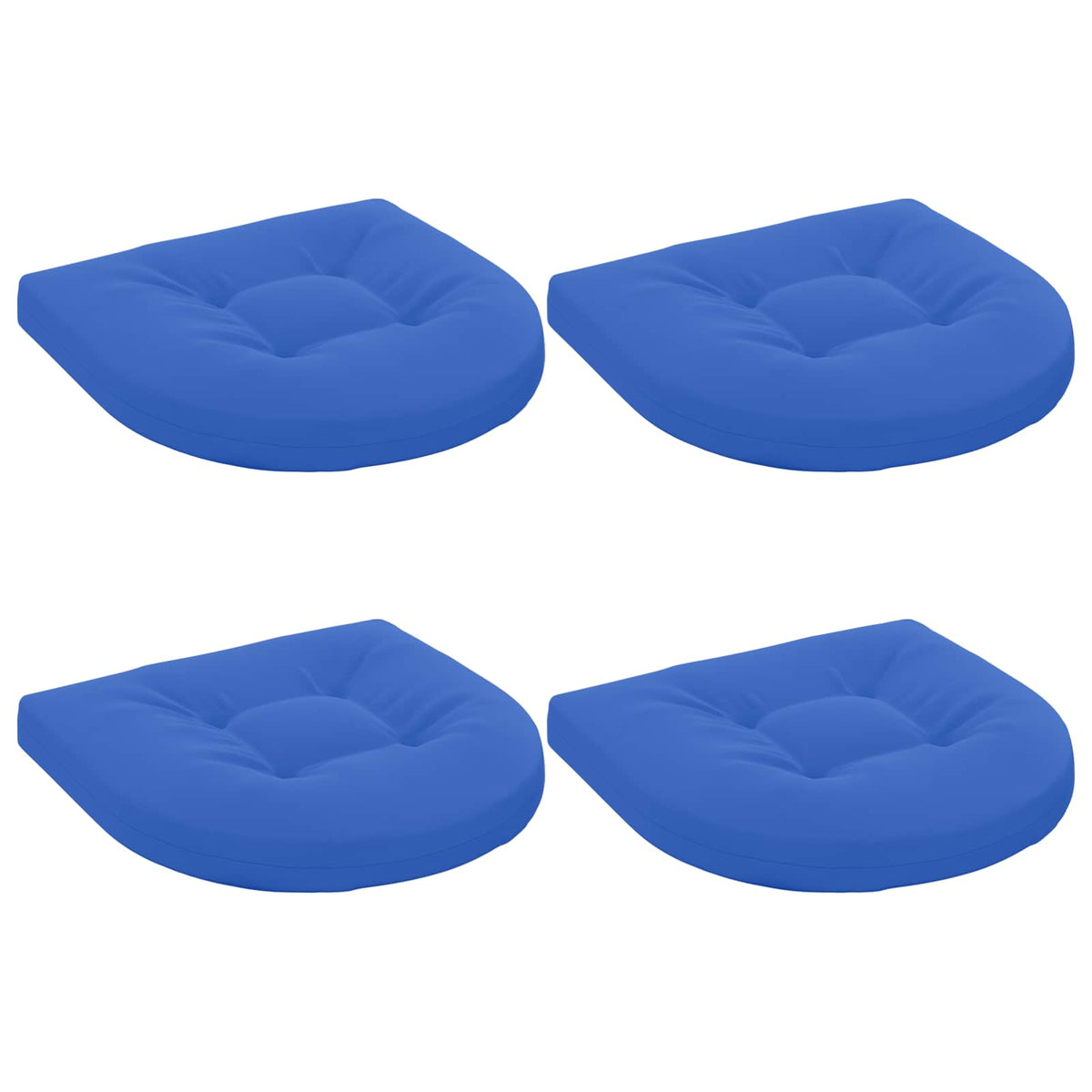 4-Piece Zitkussens 4 st 100% Polyester Koninklijk Blauw