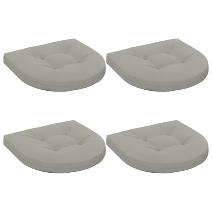 4-Piece Zitkussens 4 st 100% Polyester Grijs 40 x 40 x 5 cm