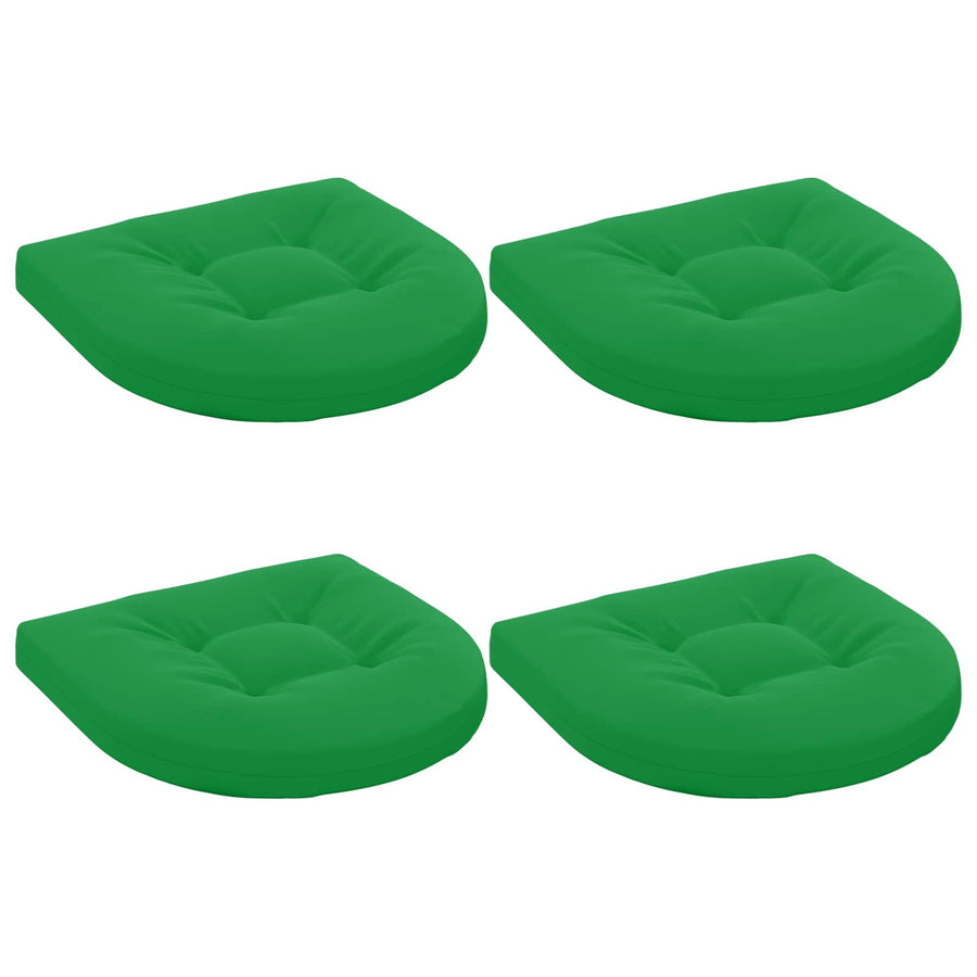 4-Piece Zitkussens 4 st 100% Polyester Groen 40 x 40 x 5 cm