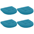 Zitkussens set van 4 lichtblauw polyester