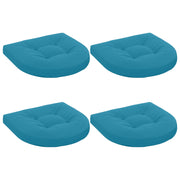 Zitkussens set van 4 lichtblauw polyester