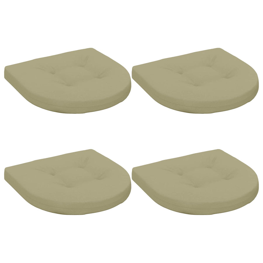 4-Piece Zitkussens 4 st 100% Polyester Lichtgroen