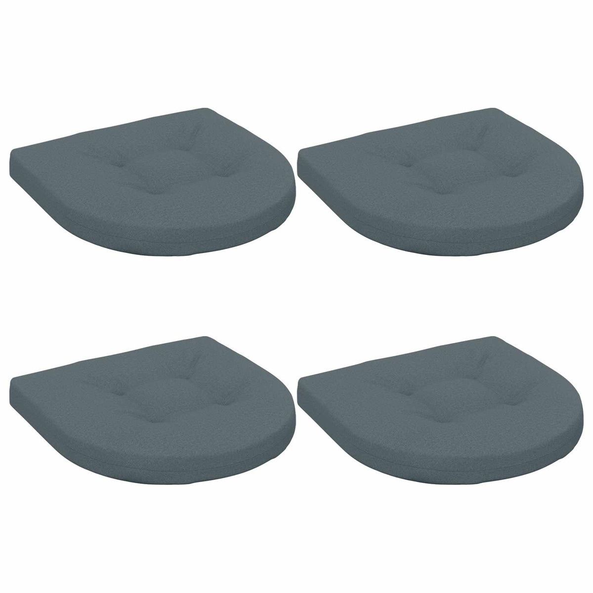 4-Piece Zitkussens 4 st 100% Polyester Blauw 45 x 45 x 5 cm