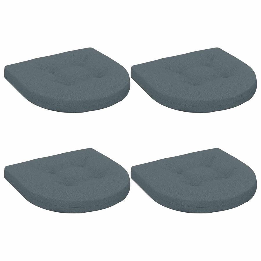 4-Piece Zitkussens 4 st 100% Polyester Blauw 45 x 45 x 5 cm