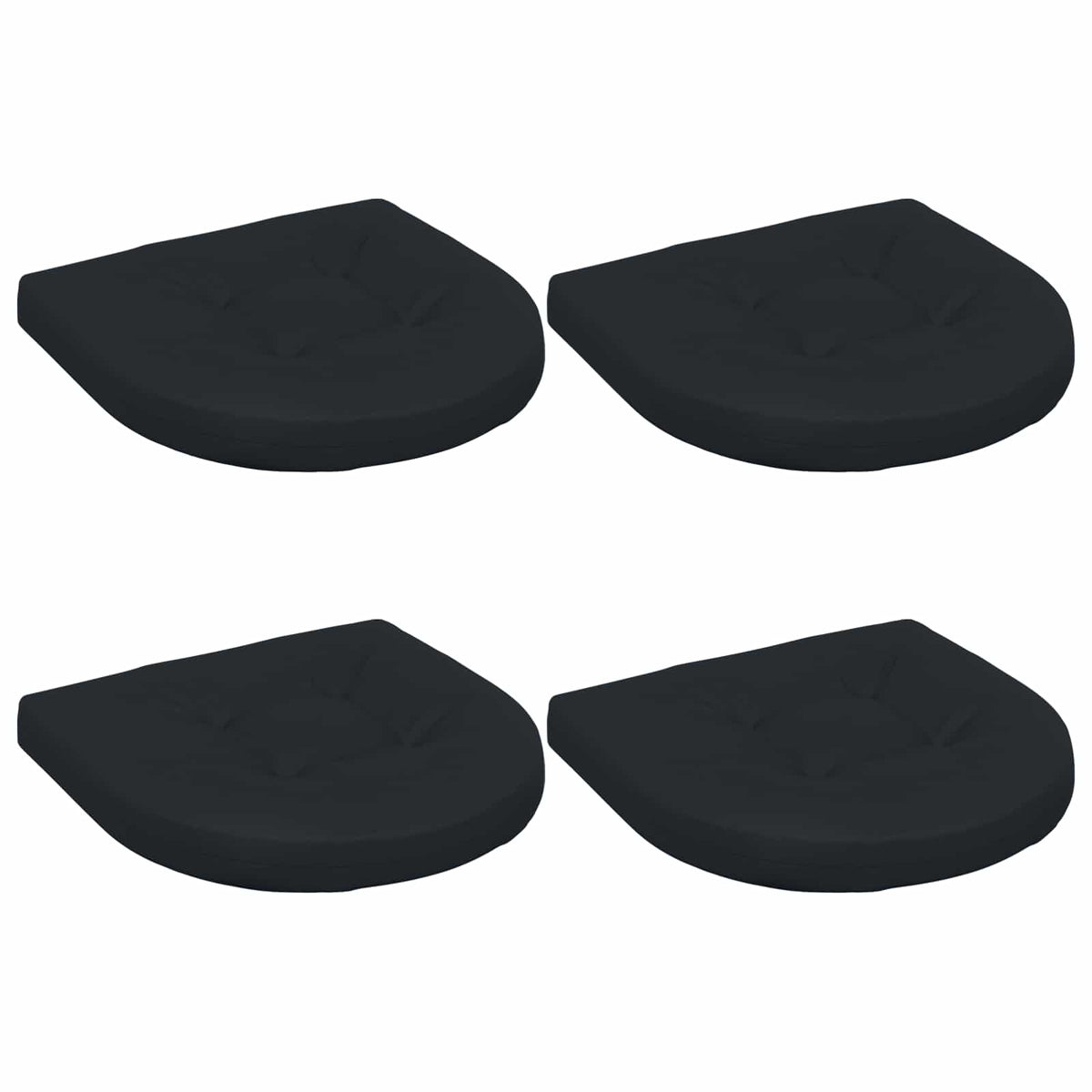 4-Piece Zitkussens 4 st 100% Polyester Donkerblauw