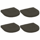 Zitkussens 4 stuks 45x45x5 cm antraciet polyester