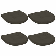 Zitkussens 4 stuks 45x45x5 cm antraciet polyester