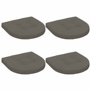 Zitkussens 4 st grijs 45x45x5 cm polyester