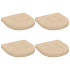 Zitkussens 4 stuks crèmekleurig polyester