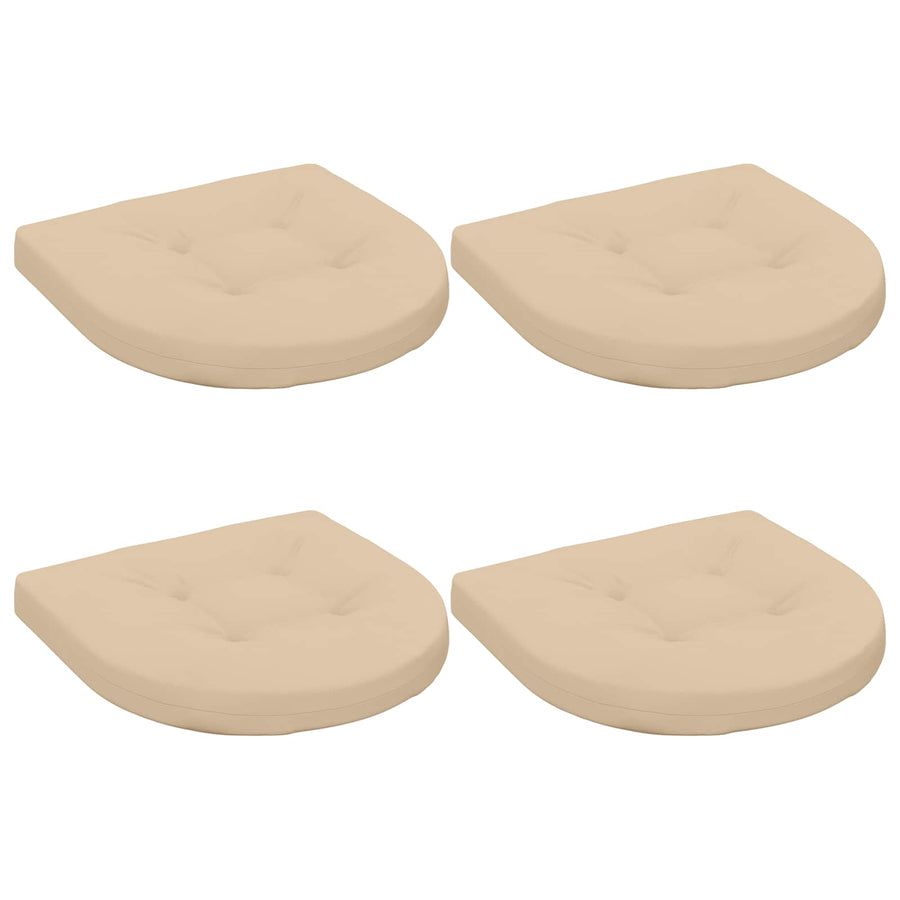 4-Piece Zitkussens 4 st 100% Polyester Crèmekleurig
