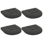 Zitkussens set van 4 antraciet 45x45x5 cm