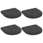 Zitkussens set van 4 antraciet 45x45x5 cm