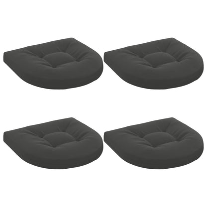 4-Piece Zitkussens 4 st 100% Polyester Antraciet 45 x 45 x 5 cm