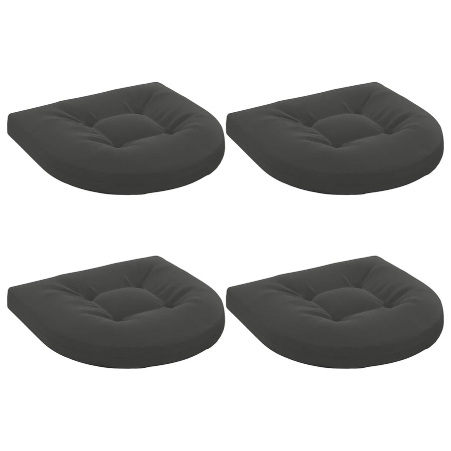 4-Piece Zitkussens 4 st 100% Polyester Antraciet 45 x 45 x 5 cm