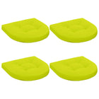 Zitkussens 4 stuks helder groen polyester