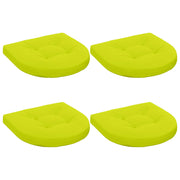 Zitkussens 4 stuks helder groen polyester
