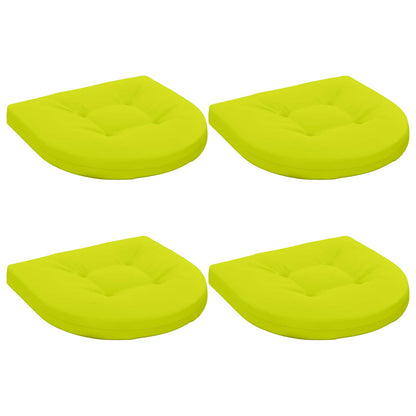 4-Piece Zitkussens 4 st 100% Polyester Helder groen