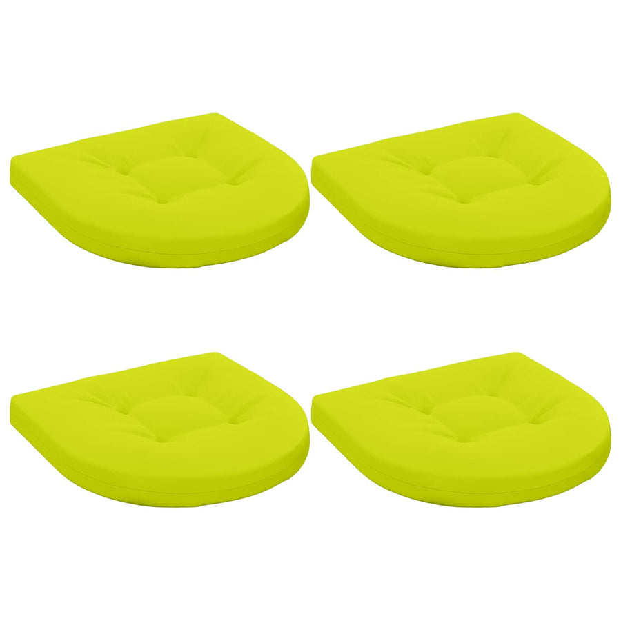 4-Piece Zitkussens 4 st 100% Polyester Helder groen