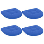 Zitkussens set van 4 koninklijk blauw polyester