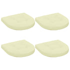 Zitkussens 4 stuks polyester crèmekleurig