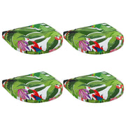 Stoelkussens 4 stuks meerkleurig polyester