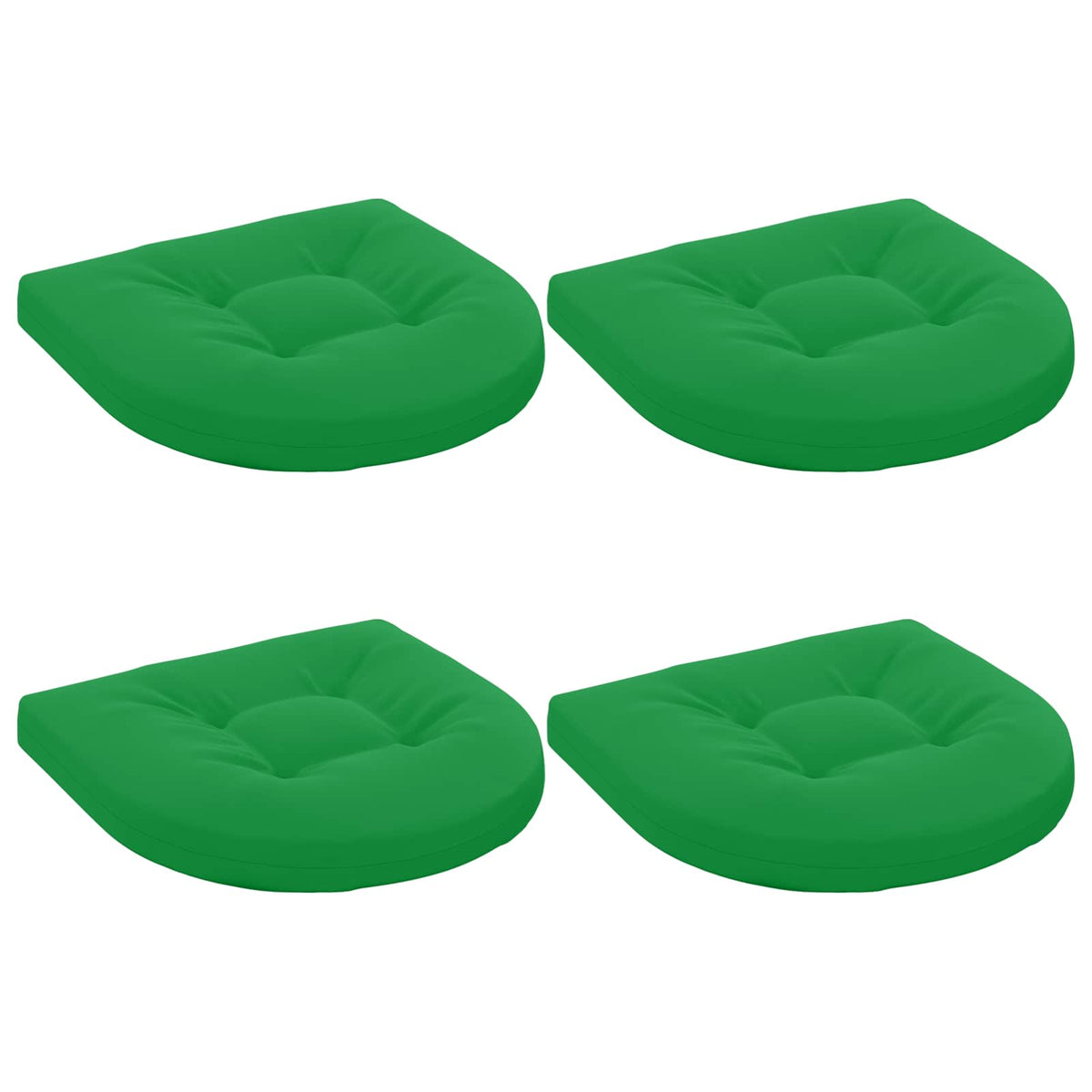 4-Piece Zitkussens 4 st 100% Polyester Groen 45 x 45 x 5 cm