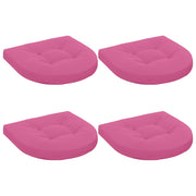 Zitkussens 4 stuks roze 45x45x5 cm polyester