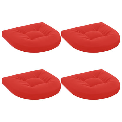 4-Piece Zitkussens 4 st 100% Polyester Rood 45 x 45 x 5 cm
