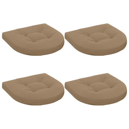 4-Piece Zitkussens 4 st 100% Polyester Taupe 45 x 45 x 5 cm